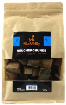 BlackSellig Räucherchunks Sherry 1000g Beutel