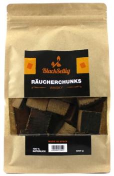 BlackSellig Räucherchunks Whisky 1000g Beutel