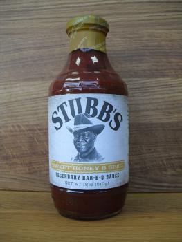 Stubbs Sweet Honey and Spice BBQ Sauce 1 Flasche 450ml