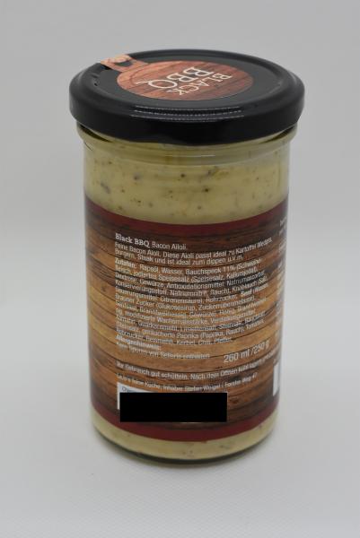 Black BBQ Bacon Aioli 1 Glas 250g
