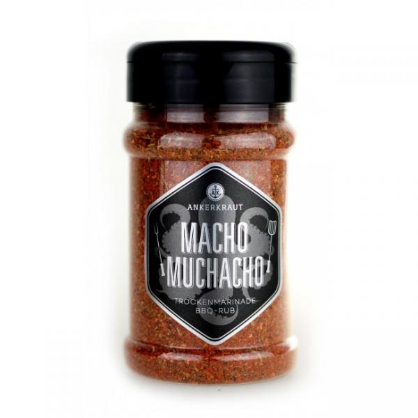 Ankerkraut: Macho Muchacho, BBQ-Rub, 200g Streuer Ankerkraut: Macho Muchacho, BBQ-Rub, 200g Streuer