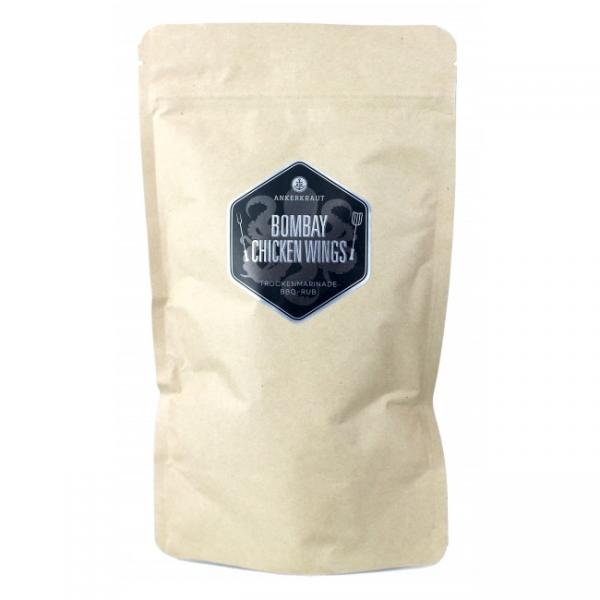 Ankerkraut: Bombay Chicken, Curry BBQ Rub für Geflügel 250g Tüte Ankerkraut: Bombay Chicken, Curry BBQ Rub für Geflügel 250g Tüte