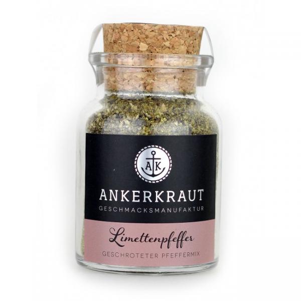 Ankerkraut: Limetten Pfeffer Korkenglas 75g Ankerkraut: Limetten Pfeffer Korkenglas 75g
