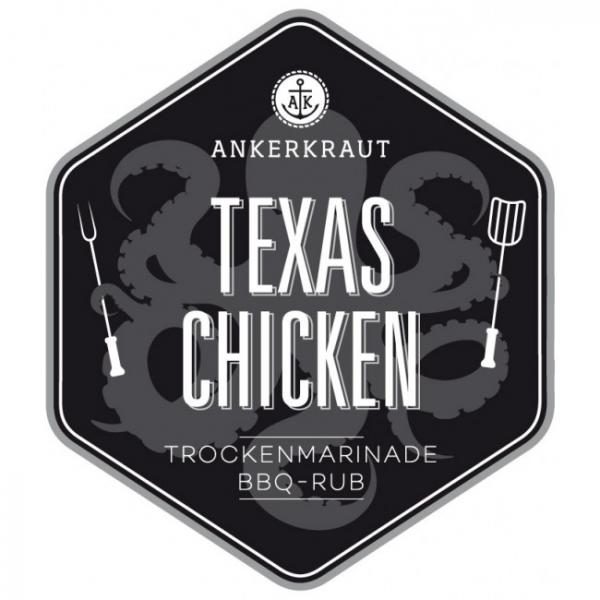 Ankerkraut: Texas Chicken BBQ-Rub Tüte 250g Ankerkraut: Texas Chicken BBQ-Rub Tüte 250g