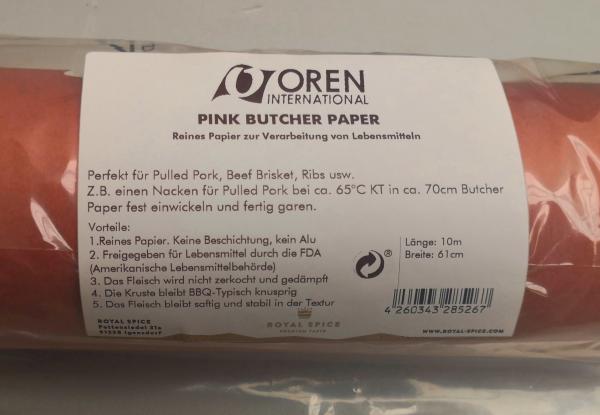 Butcher Paper 10m Rolle, 61cm breit Butcher Paper 10m Rolle, 61cm breit