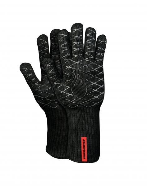 FEUERMEISTER® Premium BBQ Grillhandschuhe in Schwarz Aramid/Nomex Faser Gr.8 FEUERMEISTER® Premium BBQ Grillhandschuhe in Schwarz Aramid/Nomex Faser Gr.8
