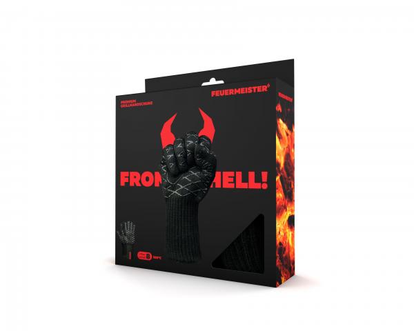 FEUERMEISTER® Premium BBQ Grillhandschuhe in Schwarz Aramid/Nomex Faser Gr.8 FEUERMEISTER® Premium BBQ Grillhandschuhe in Schwarz Aramid/Nomex Faser Gr.8