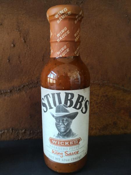 Stubbs Original Chicken Wing Sauce (with Habanero pepper - HOT), 1 bottle 330ml